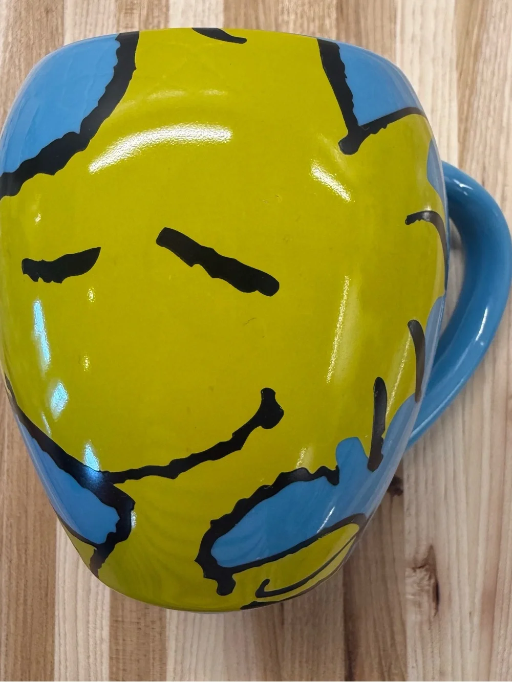 Peanuts Woodstock 3D Sculpted Ceramic Coffee Mug Blue & Yellow 16oz